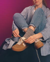 CHUNKY PLATFORM - LION - SUEDE