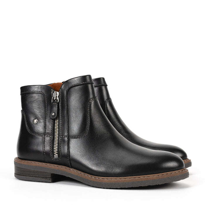 ALDAYA MID WIDE - BLACK - LEATHER