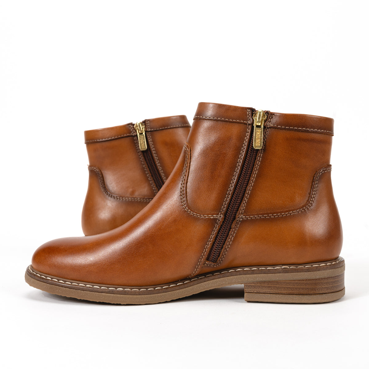 ALDAYA MID WIDE - BRANDY - LEATHER