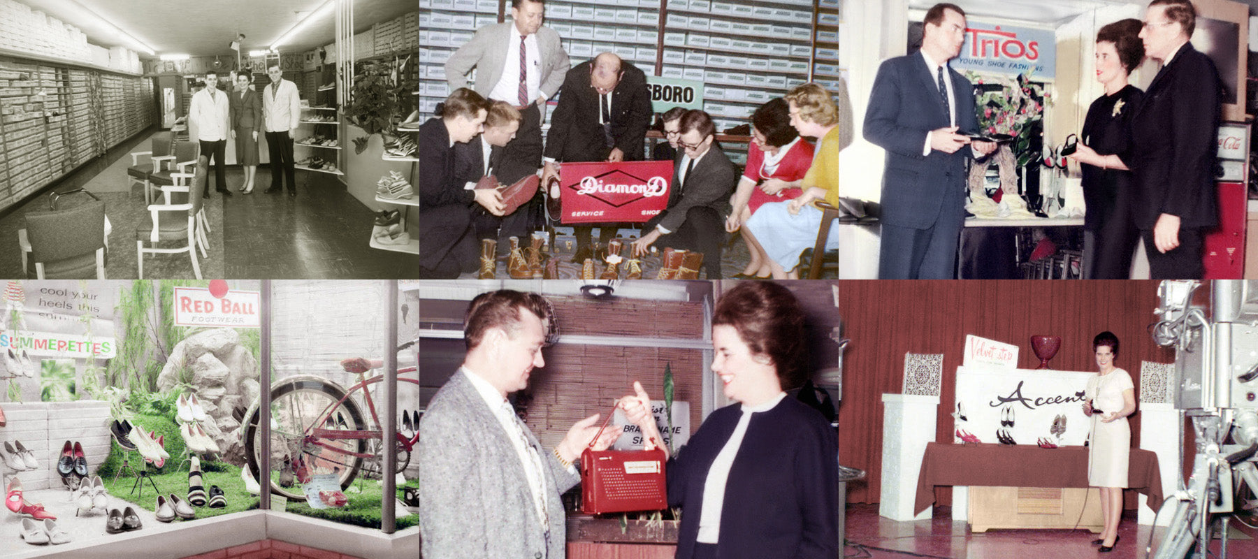 Historical photos of Plaza Shoe Store located in Springfield, Missouri. We're proud to be one of the last sit-and-fit shoe stores in America, built our reputation on exceptional customer service, precision fitting, and a wide selection of sizes and widths.