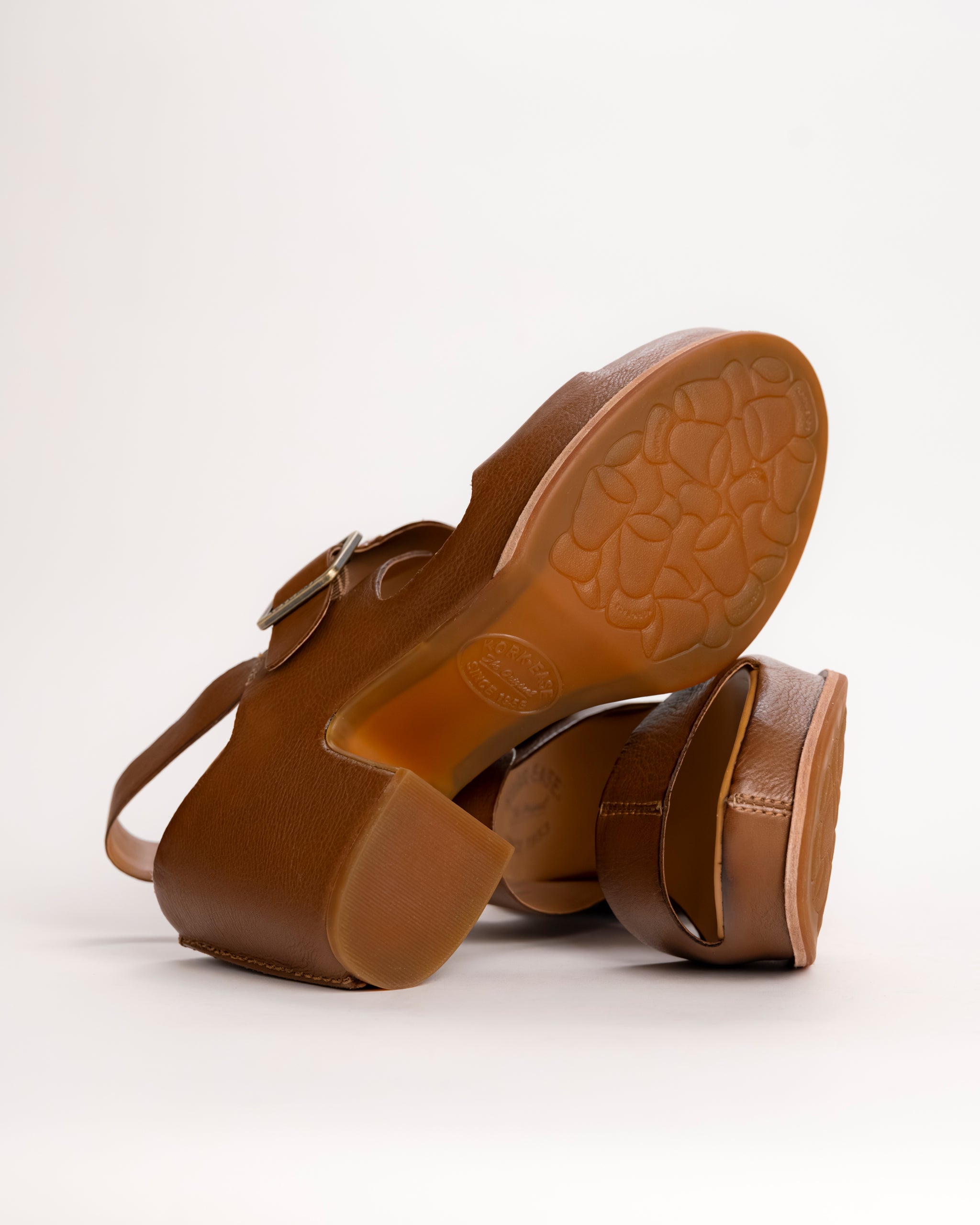 ゼルレ Kork-Ease San Carlos Platform Slingback Sandal - Brown Terra