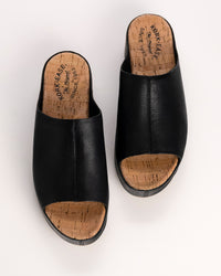 YAZMIN - BLACK - LEATHER