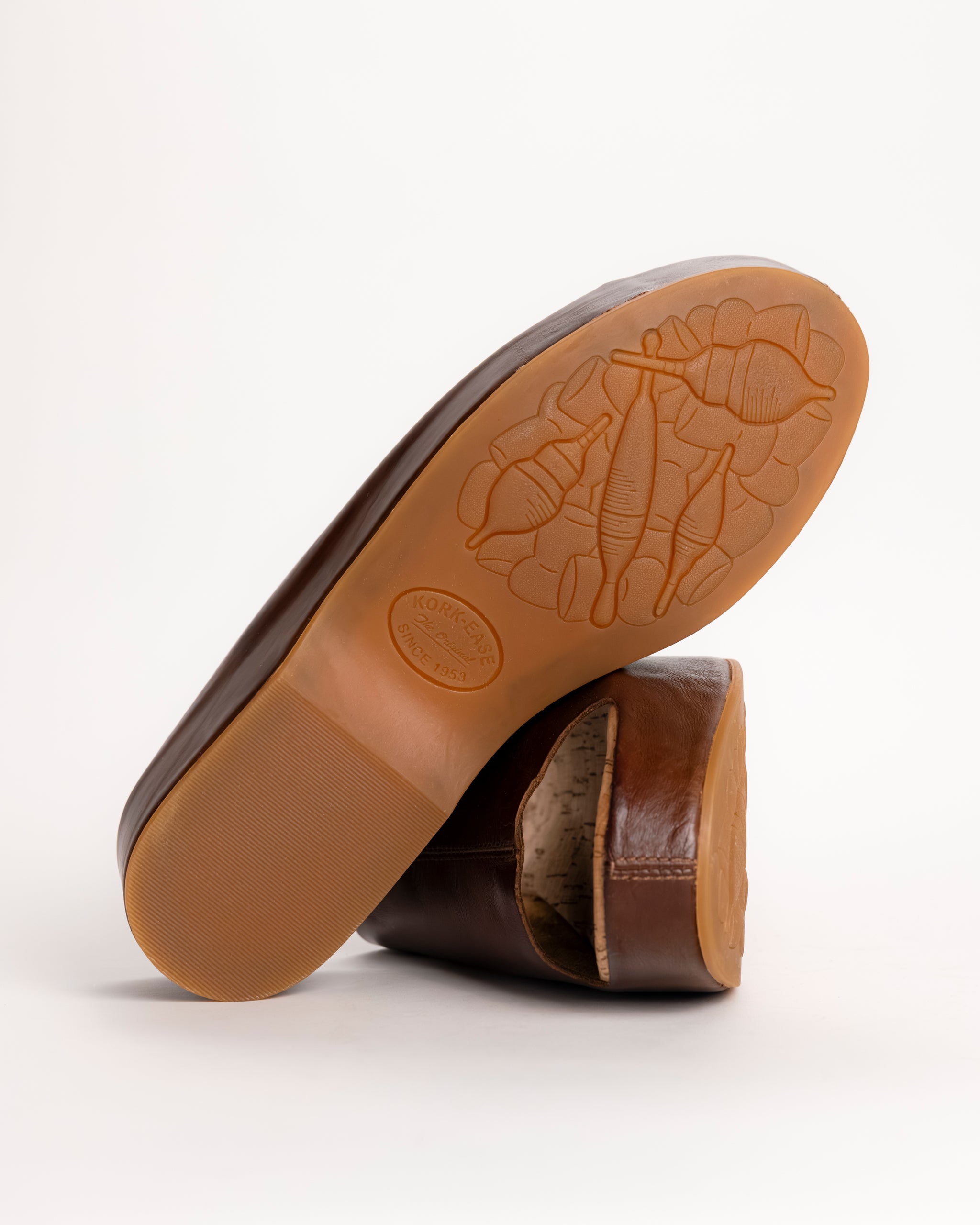 Kork-Ease Yazmin Leather Platform Slide Sandal - Dark Brown