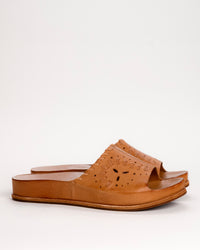 TUTSI WOVEN SLIDE - TAN - LEATHER