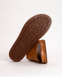 TUTSI WOVEN SLIDE - TAN - LEATHER