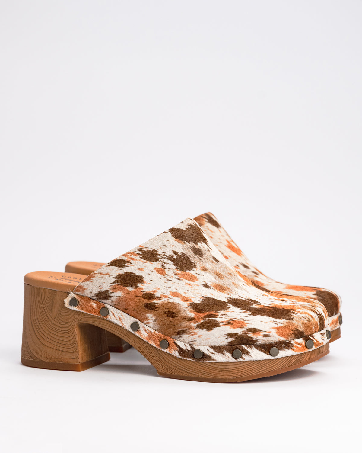Women's Kork-Ease Talisa Platform Calf-Hair Clogs – Exotically Inspired Studded Platform
