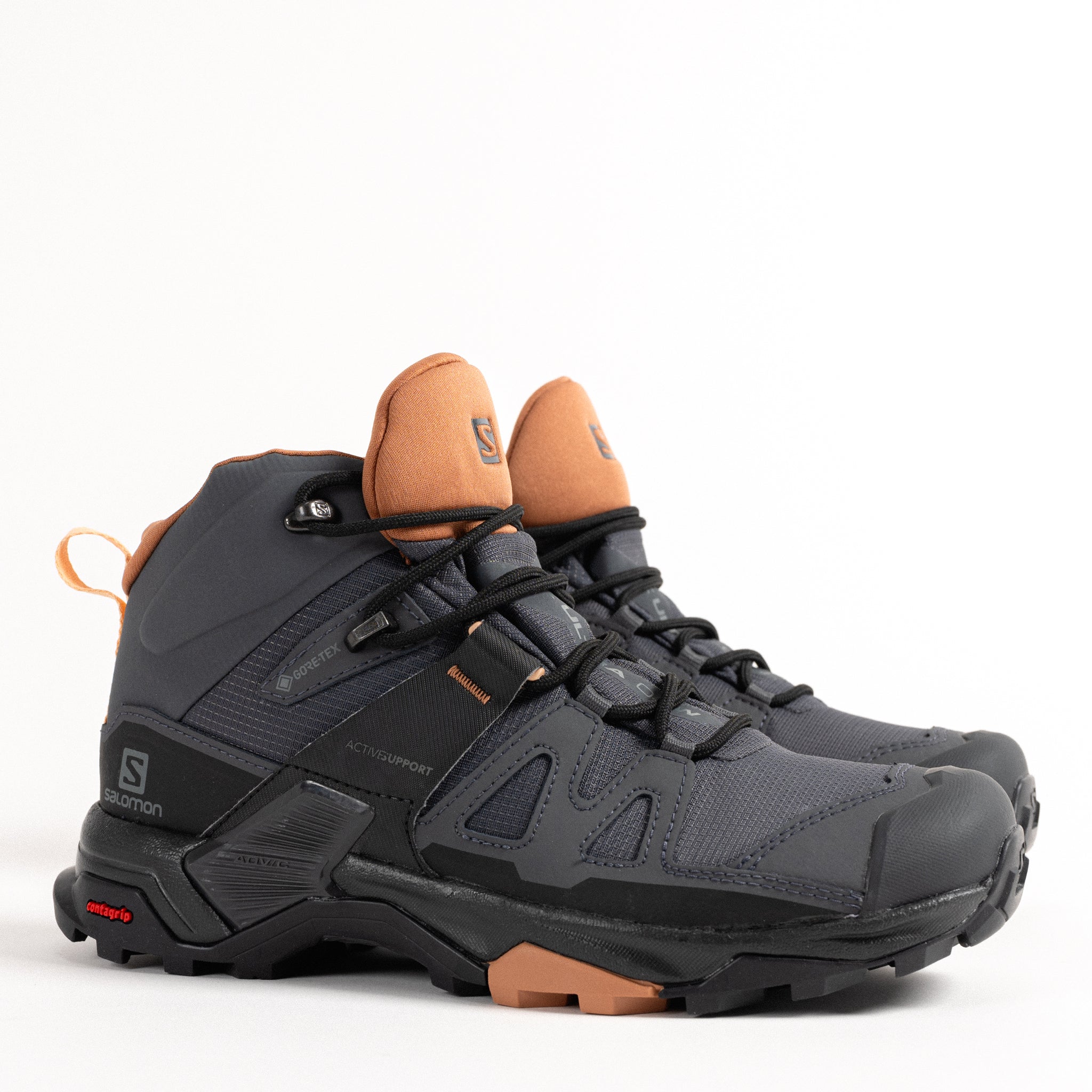 WOMEN'S SALOMON X ULTRA 4 MID GTX - EBONY - MESH – Plaza Shoe Store