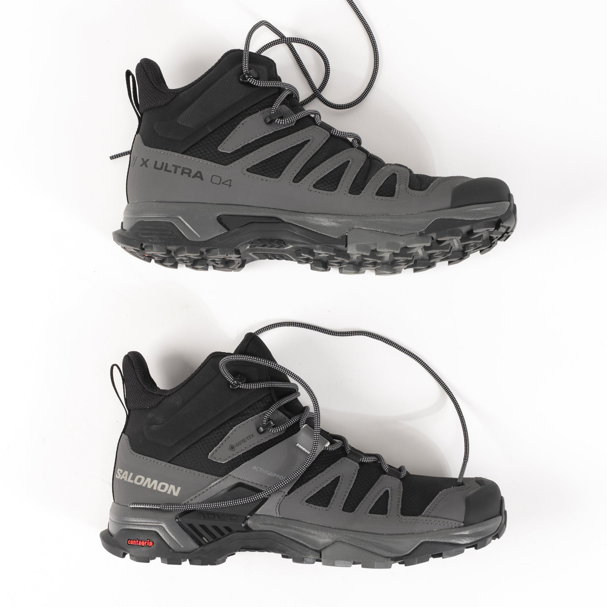 MEN'S SALOMON X ULTRA 4 MID GTX - BLACK - MESH – Plaza Shoe Store