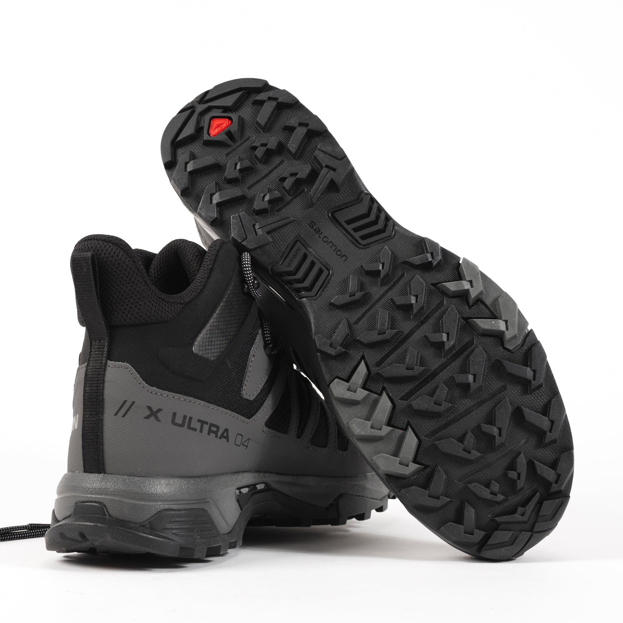 MEN'S SALOMON X ULTRA 4 MID GTX - BLACK - MESH – Plaza Shoe Store