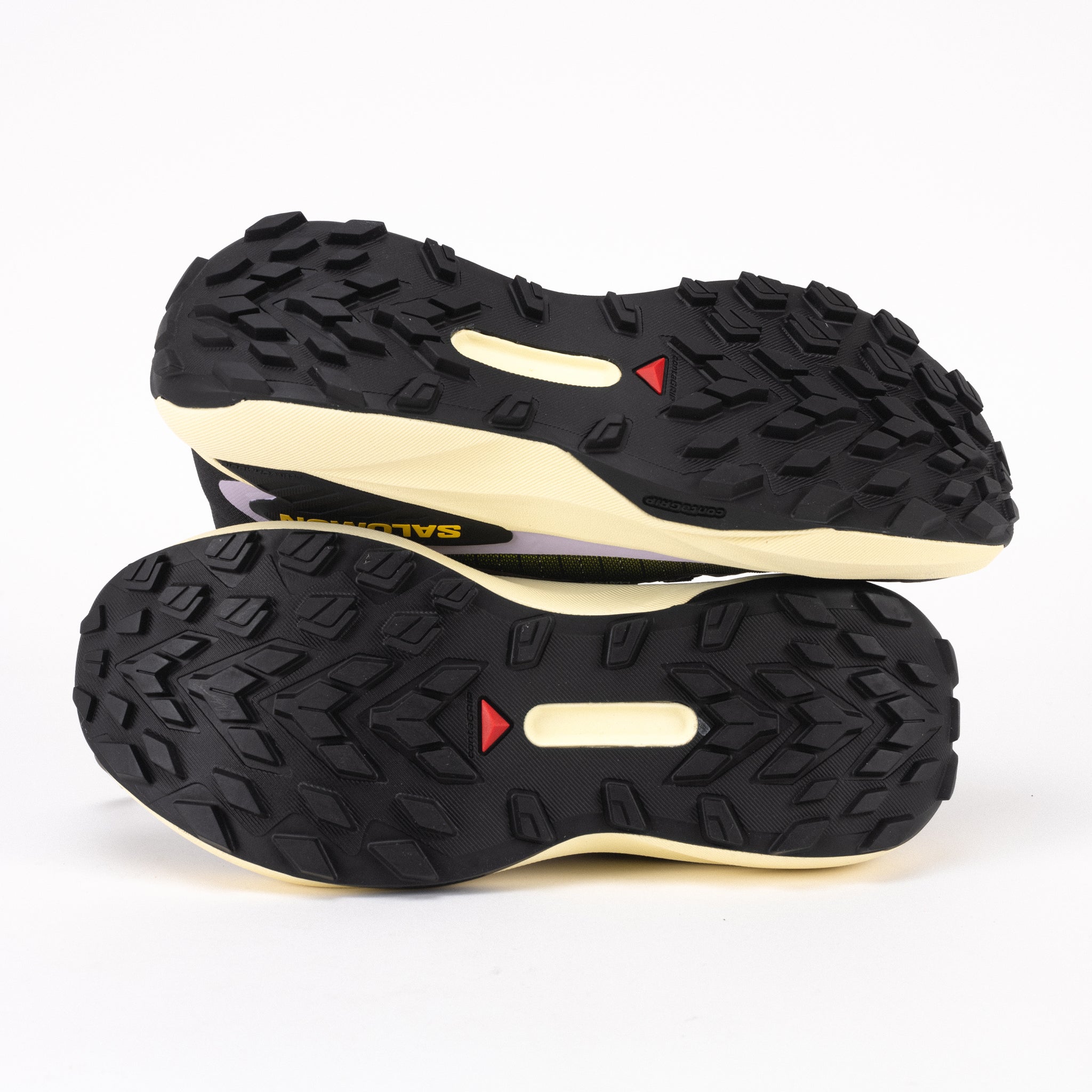 WOMEN'S SALOMON GENESIS - BLACK/SULPHUR - SYNTHETIC – Plaza Shoe Store