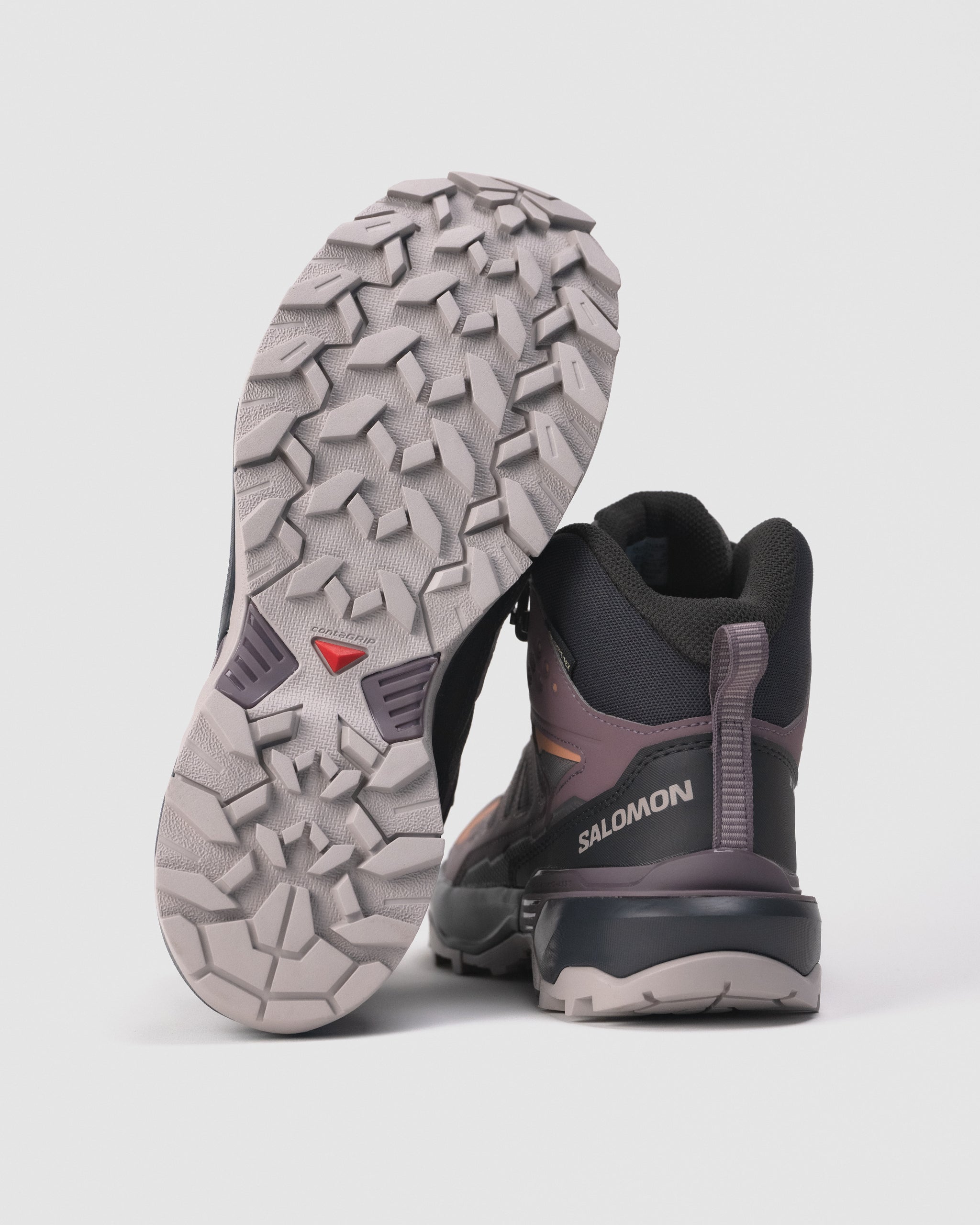 む。 Salomon X ULTRA 360 MID GTX Women's Waterproof Hiking Boot Plum