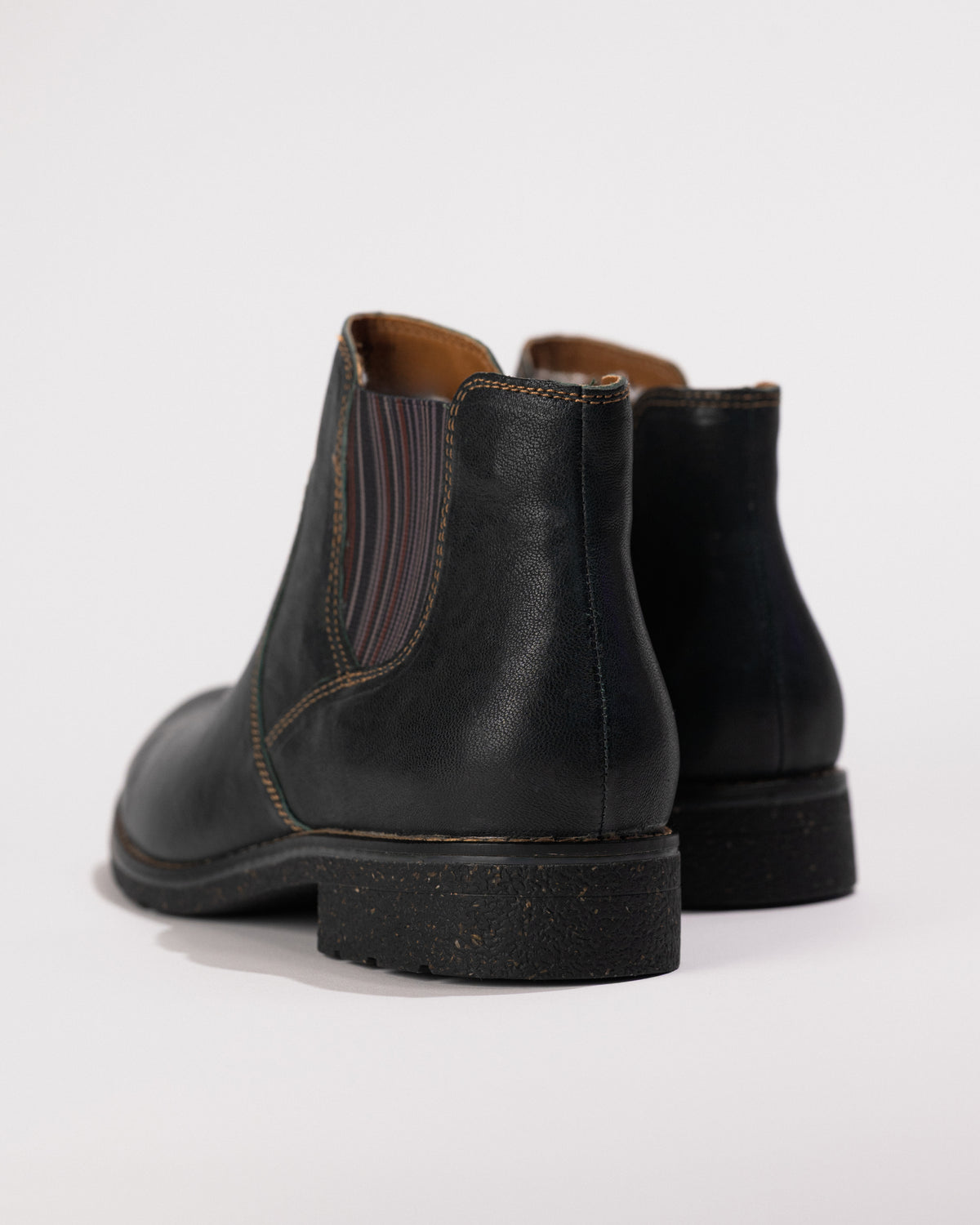 Women's Aetrex Kaylee Arch Support Chelsea Boot in Green Leather