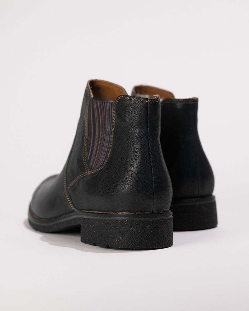 Women's Aetrex Kaylee Arch Support Chelsea Boot in Green Leather