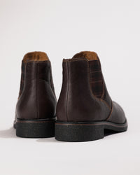 Back view showing the padded heel and durable rubber outsole of the Kaylee boot