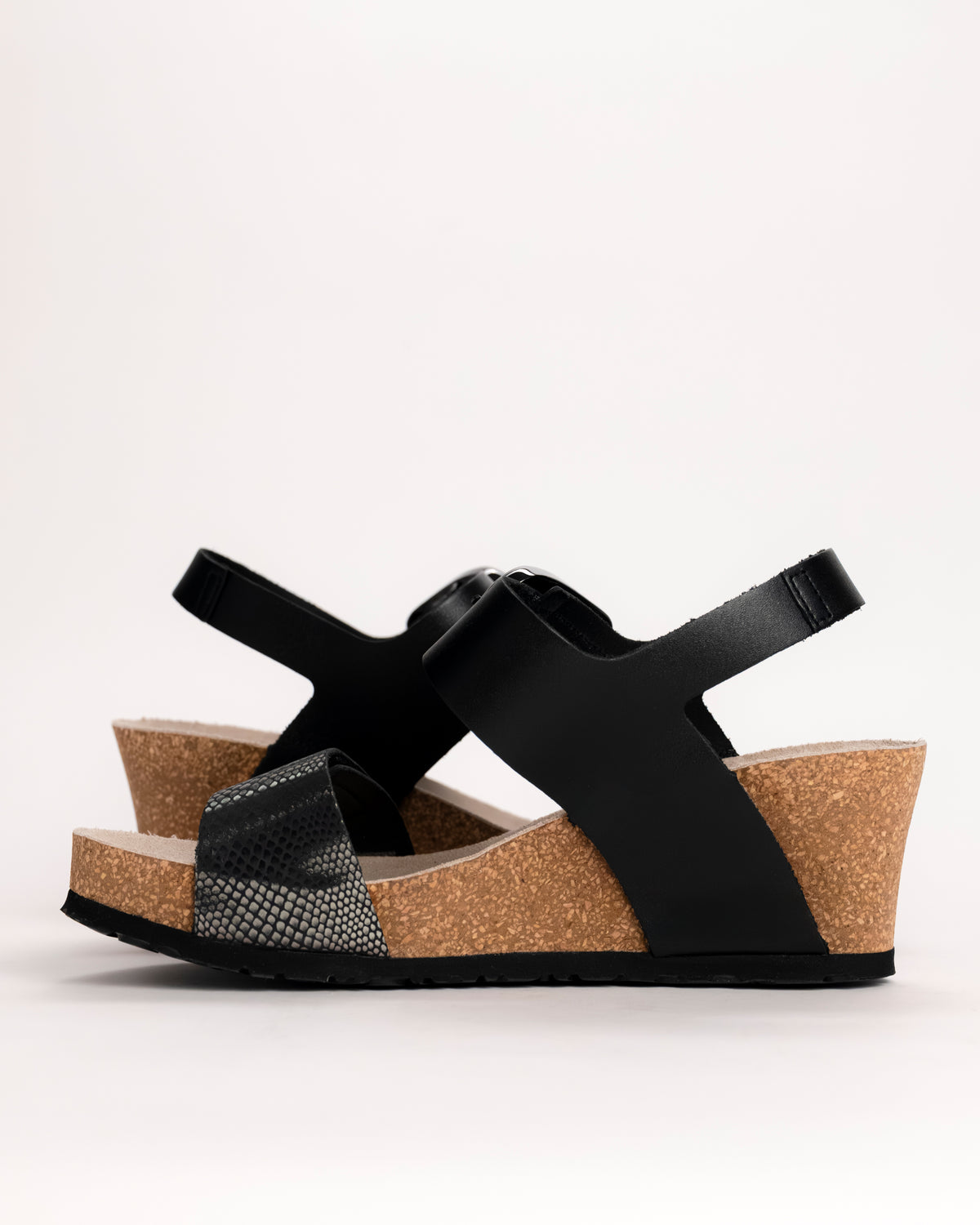 Pair of Mephisto Leandre platform wedges on white background