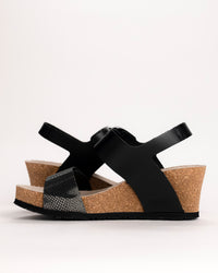 Pair of Mephisto Leandre platform wedges on white background
