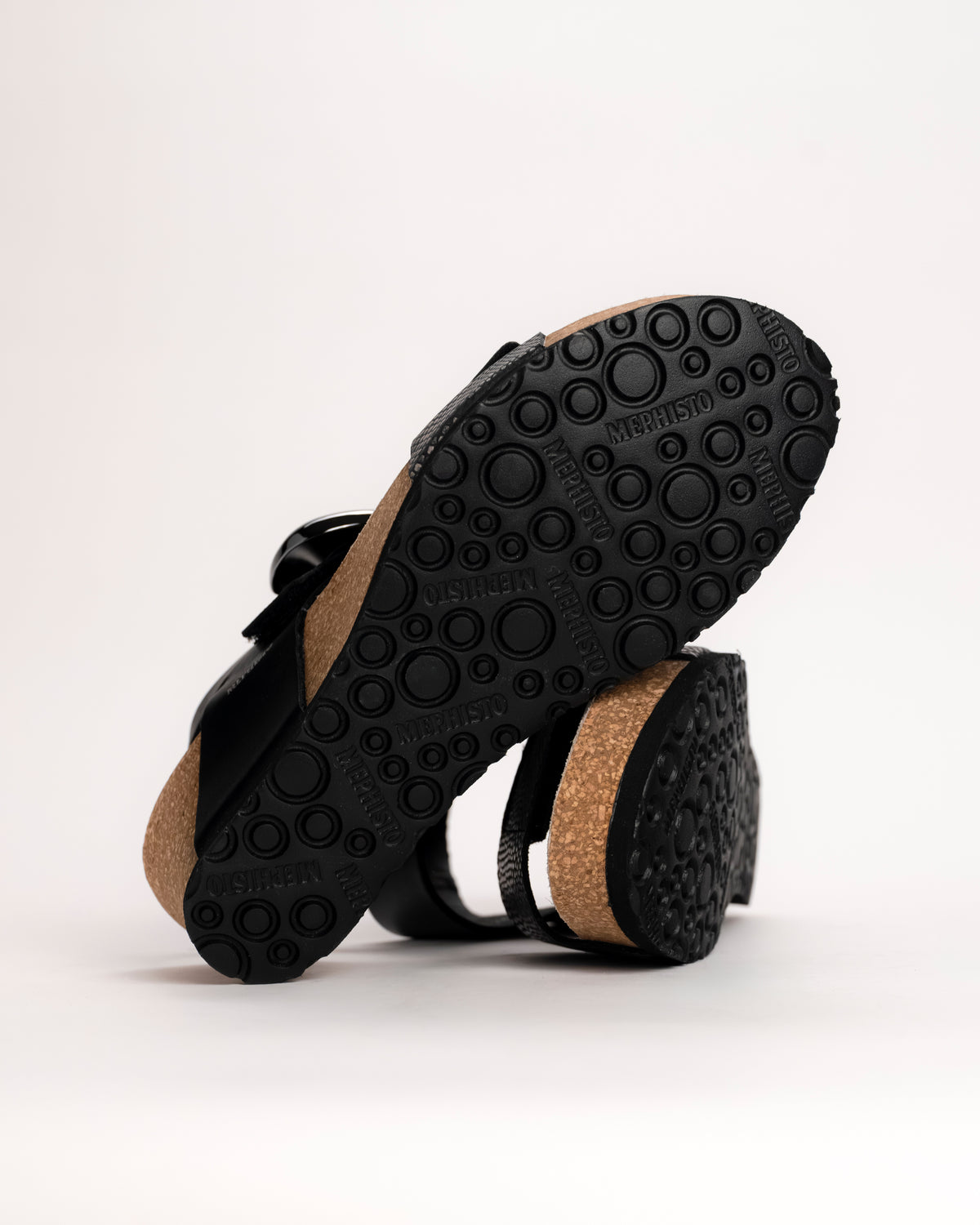 Outsole detail of Mephisto Leandre wedge sandal