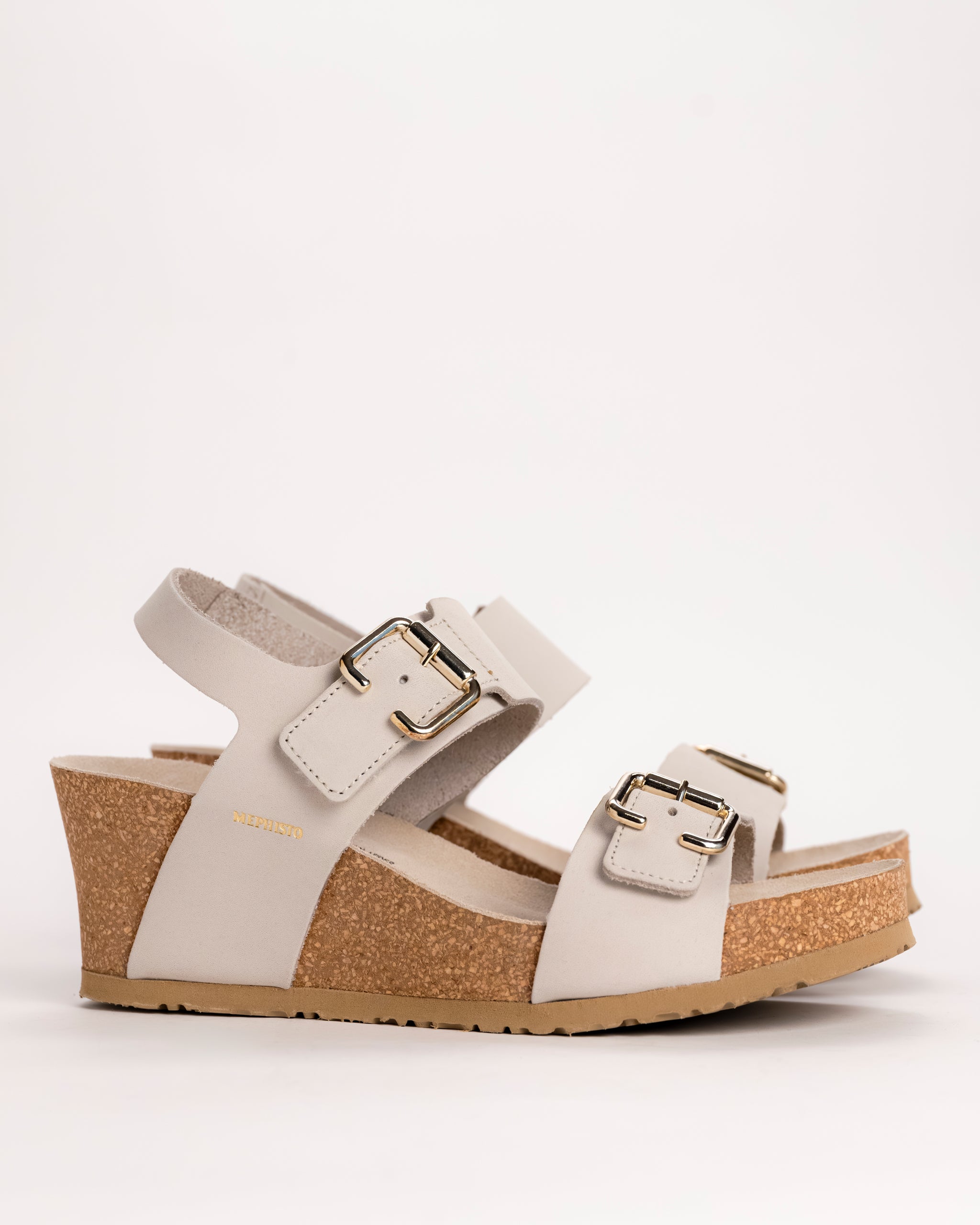 Mephisto Lissandra Platform Wedge Sandal in Fog Nubuck – Plaza