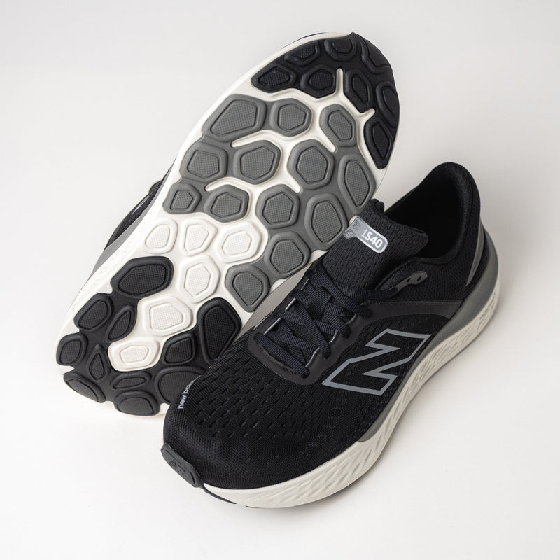 Bottom view of the lightweight solid rubber outsole for the New Balance 1540 V4.