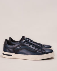 Pikolinos XATIVA Men’s Lace-Up Sneaker in Blue Calfskin Leather