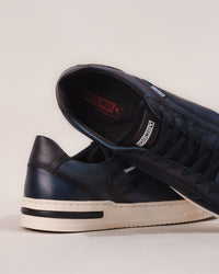 Pikolinos XATIVA Men’s Lace-Up Sneaker in Blue Calfskin Leather