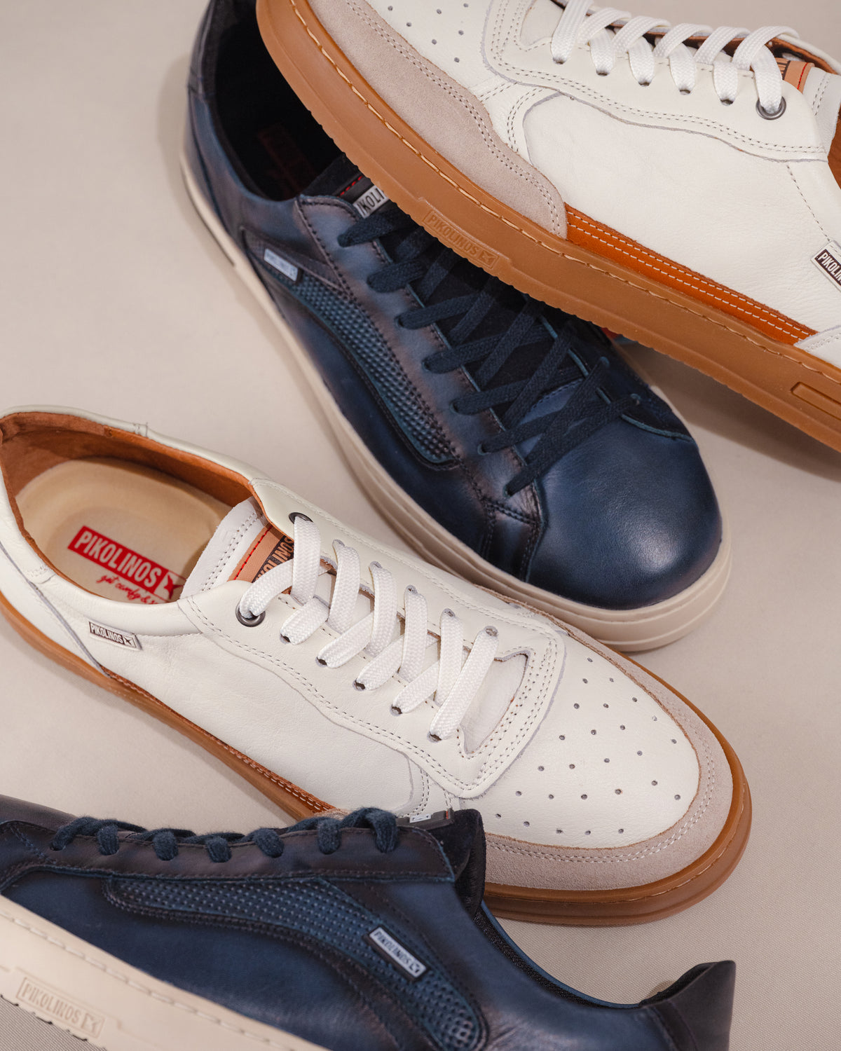 Pikolinos Men’s Lace-Up Leather Sneakers
