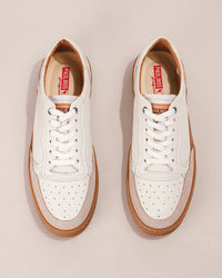 Pikolinos XATIVA Men’s Lace-Up Sneaker in Off-White Calfskin Leather