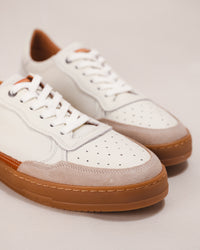 Pikolinos XATIVA Men’s Lace-Up Sneaker in Off-White Calfskin Leather