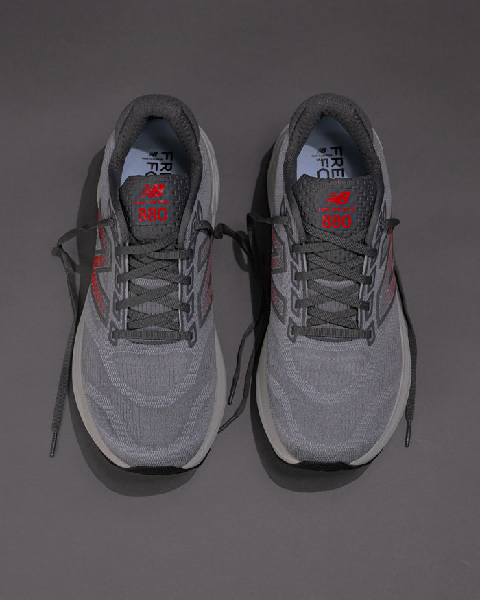 Top-down view of New Balance 880v15 showing laces and breathable mesh upper