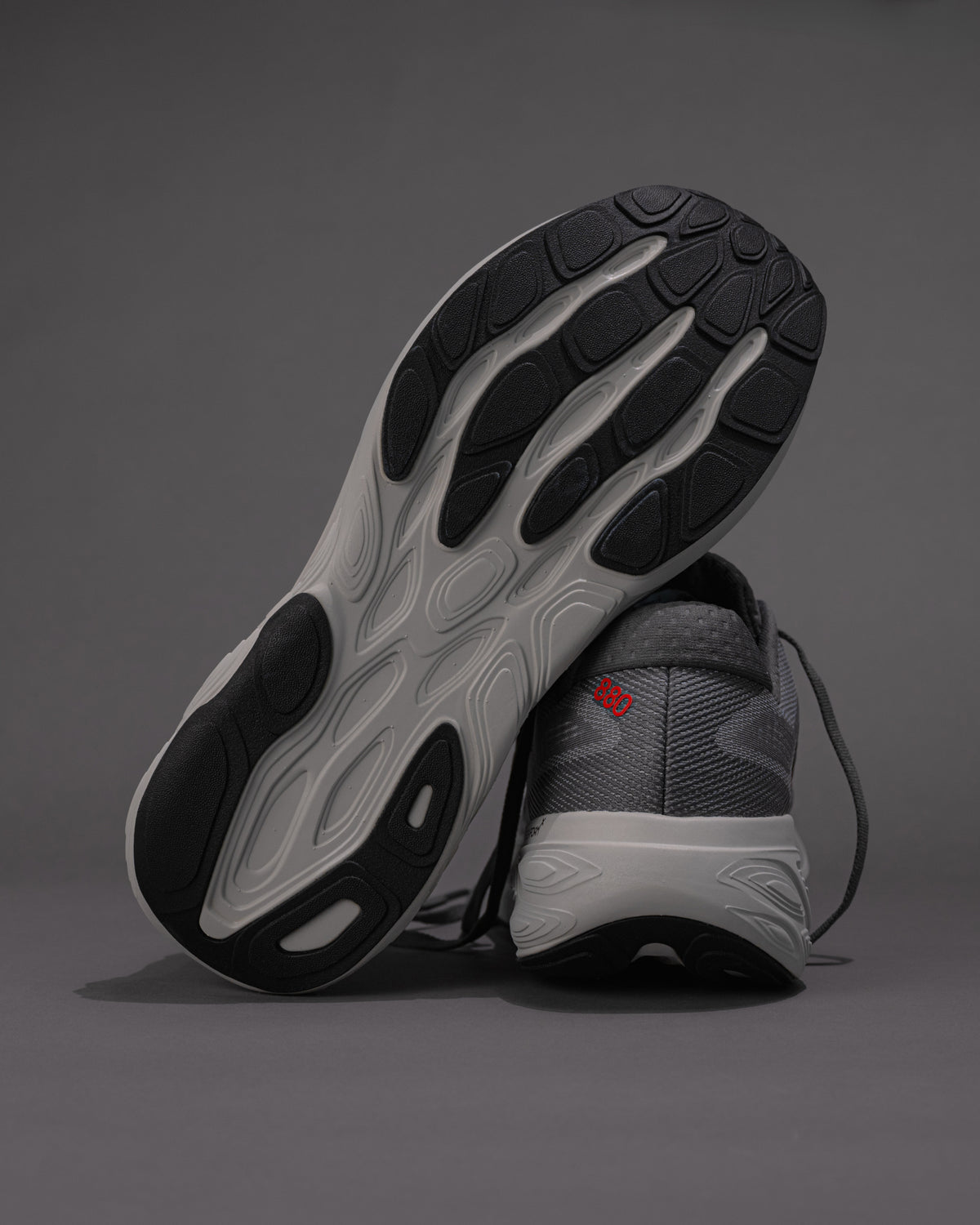 Outsole view showing tread pattern for traction and durability