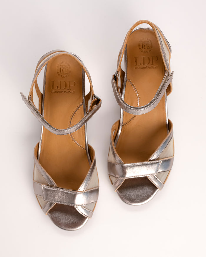 MAHIYA - CHAMPAGNE - LEATHER/MESH