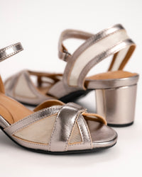 MAHIYA - CHAMPAGNE - LEATHER/MESH