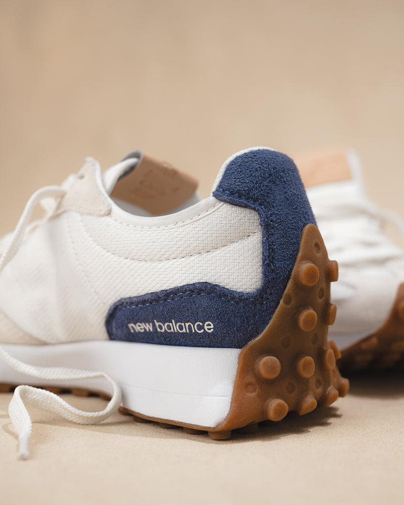 Iconic New Balance 327 V1 in Linen/White with Dream State WS327RD