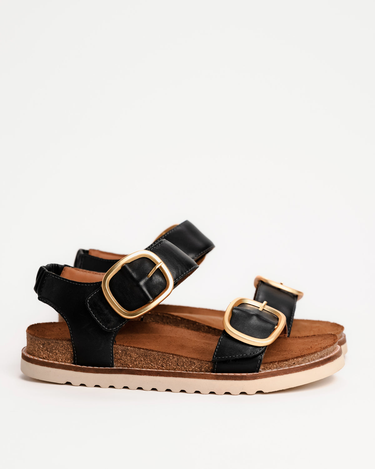 ON THE DOUBLE - BLACK - LEATHER