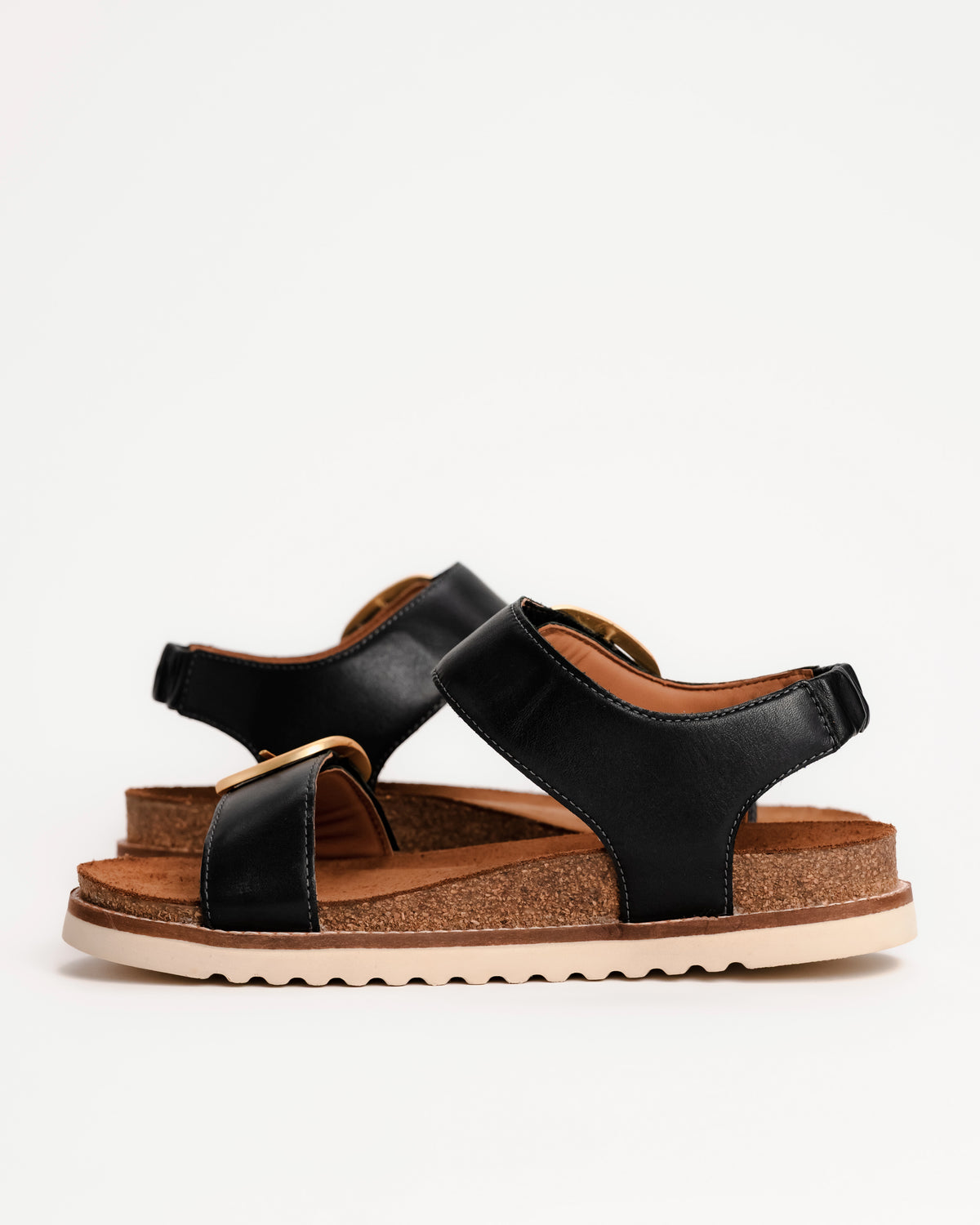 ON THE DOUBLE - BLACK - LEATHER