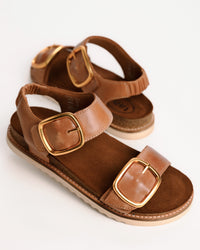 ON THE DOUBLE - CARAMEL - LEATHER