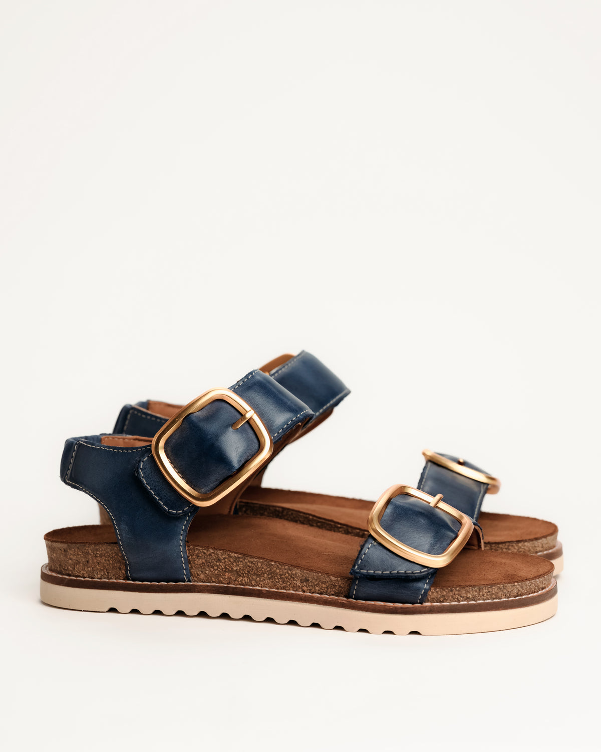 ON THE DOUBLE - NAVY - LEATHER