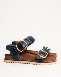 ON THE DOUBLE - NAVY - LEATHER