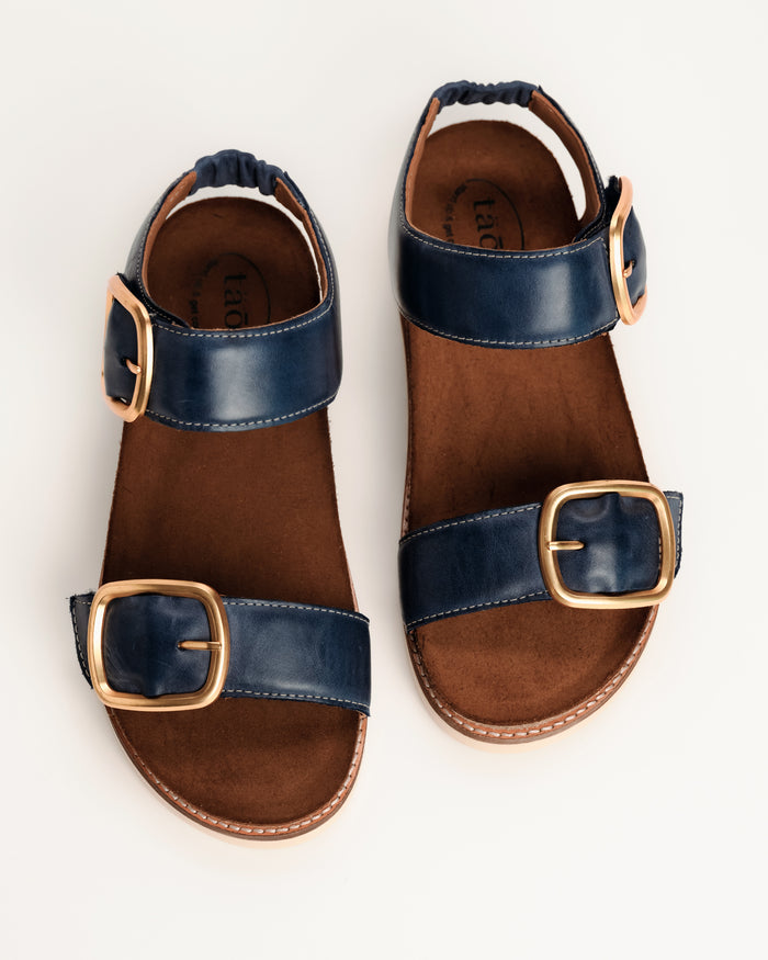 ON THE DOUBLE - NAVY - LEATHER