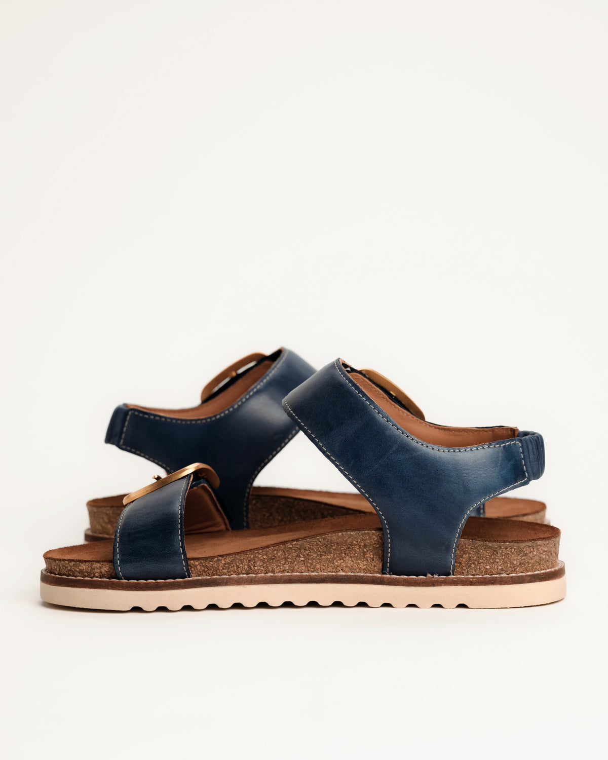 ON THE DOUBLE - NAVY - LEATHER