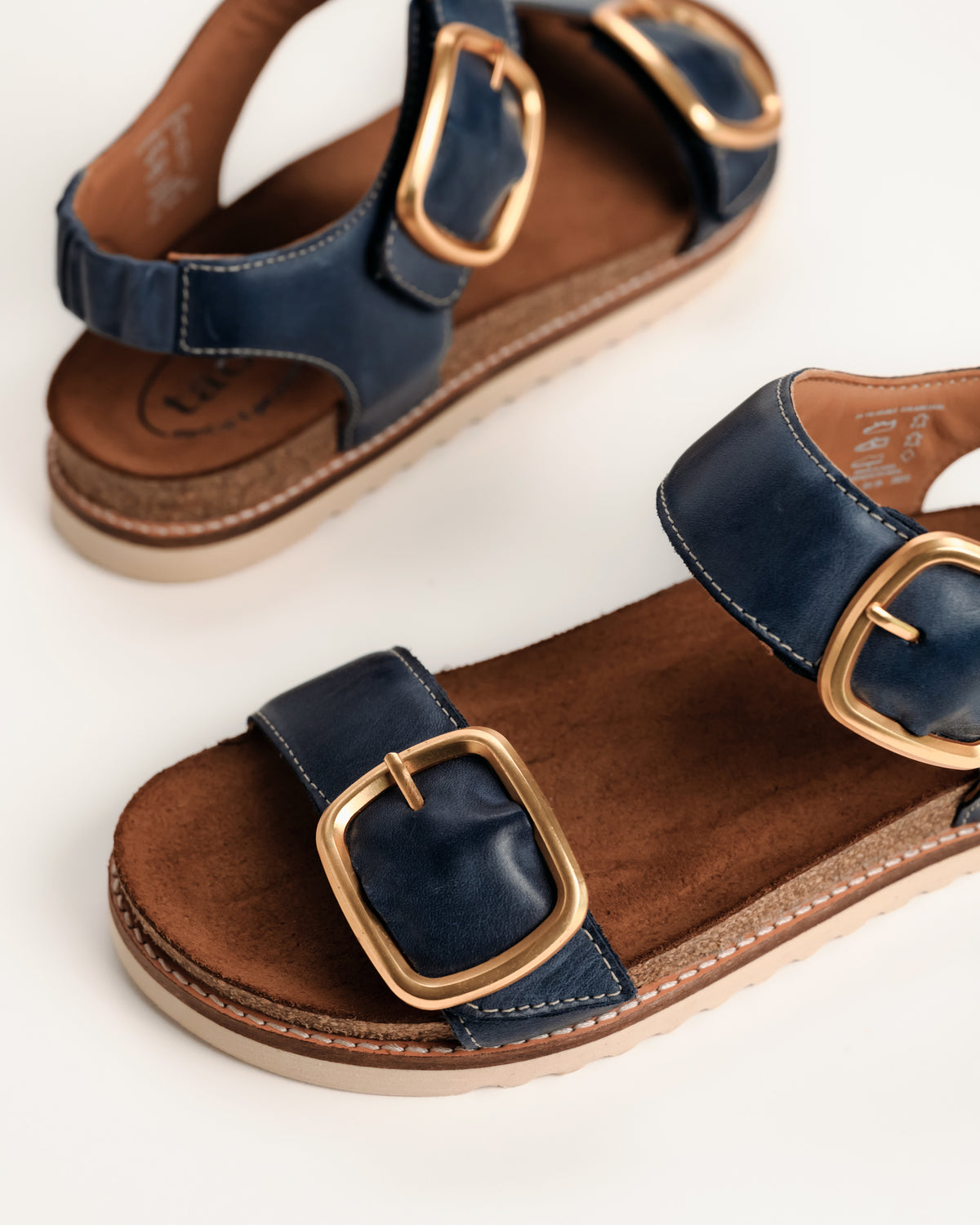 ON THE DOUBLE - NAVY - LEATHER