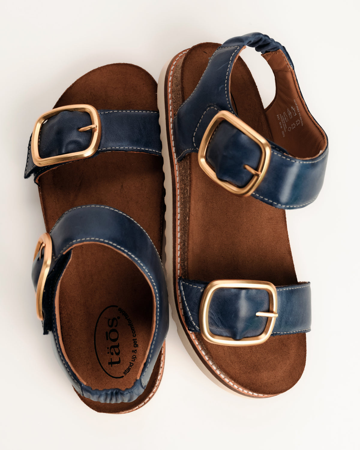 ON THE DOUBLE - NAVY - LEATHER
