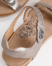 JILLIAN - BRUSHED SILVER - LEATHER