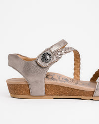 JILLIAN - BRUSHED SILVER - LEATHER
