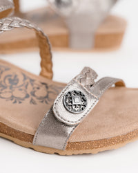 JILLIAN - BRUSHED SILVER - LEATHER