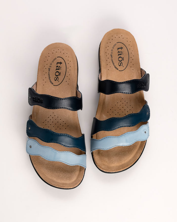 SCRIBBLE - BLUE - LEATHER