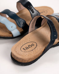 SCRIBBLE - BLUE - LEATHER