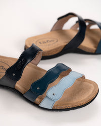 SCRIBBLE - BLUE - LEATHER