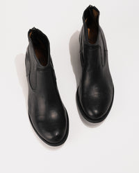 Top-down view displaying the almond toe and high-quality leather upper.