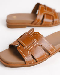 RACHEL - LUGGAGE BROWN - LEATHER